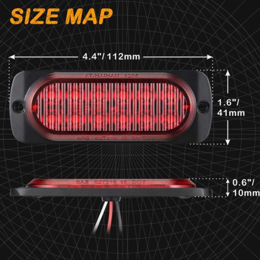 12V 24V 兼用 LED テール 防水 ブレーキランプ テールランプ 汎用 車