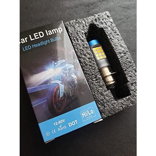 バイク 原付 用 PH7 LED バルブ ヘッドライト P15D Hi/Lo 2色 切替