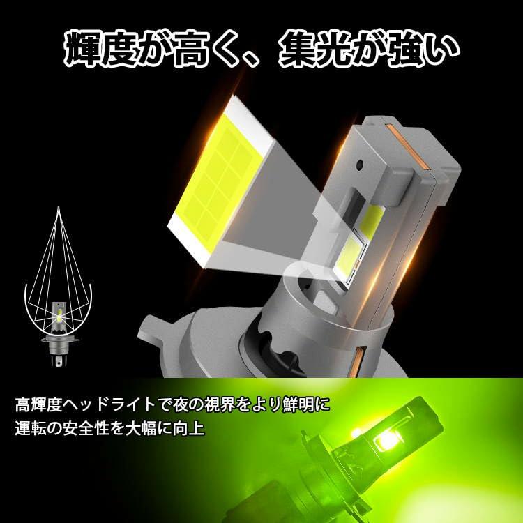 スーパーブライト H4 バイク LED ヘッドライト 12V バルブ バイク用