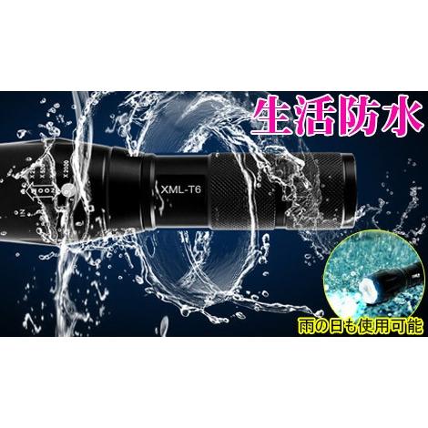 米CREE社製LED懐中電灯 XML-HY搭載 3モード LED ハンディーライト