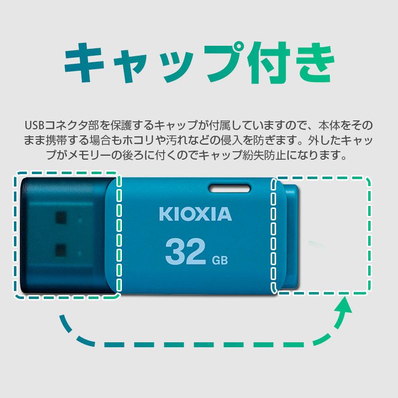 お買得2枚組 USBメモリ32GB Kioxia日本製 USB2.0 海外パッケージ KXUSB32G-LU202LGG4-2SET 翌日配達送料無料｜spd-shop｜05