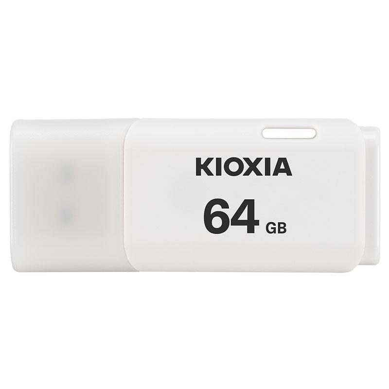 KIOXIA 64GB USBメモリ USB2.0 Kioxia日本製 キャップ式 ホワイト 海外