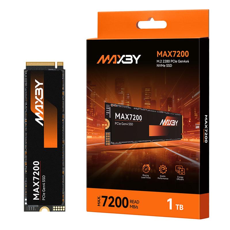セール！MAXBY 1TB NVMe 2.0 SSD PCIe Gen 4x4 R:7200MB/s W:6200MB/s