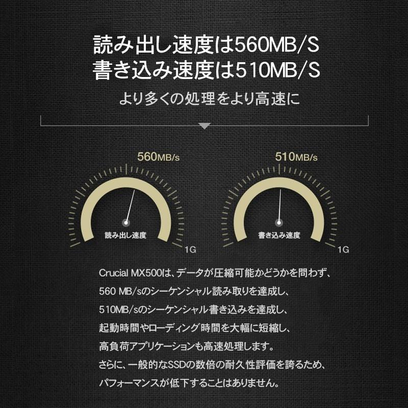 crucial（クルーシャル） ポイント5倍 5年保証 Crucial MX500 2.5
