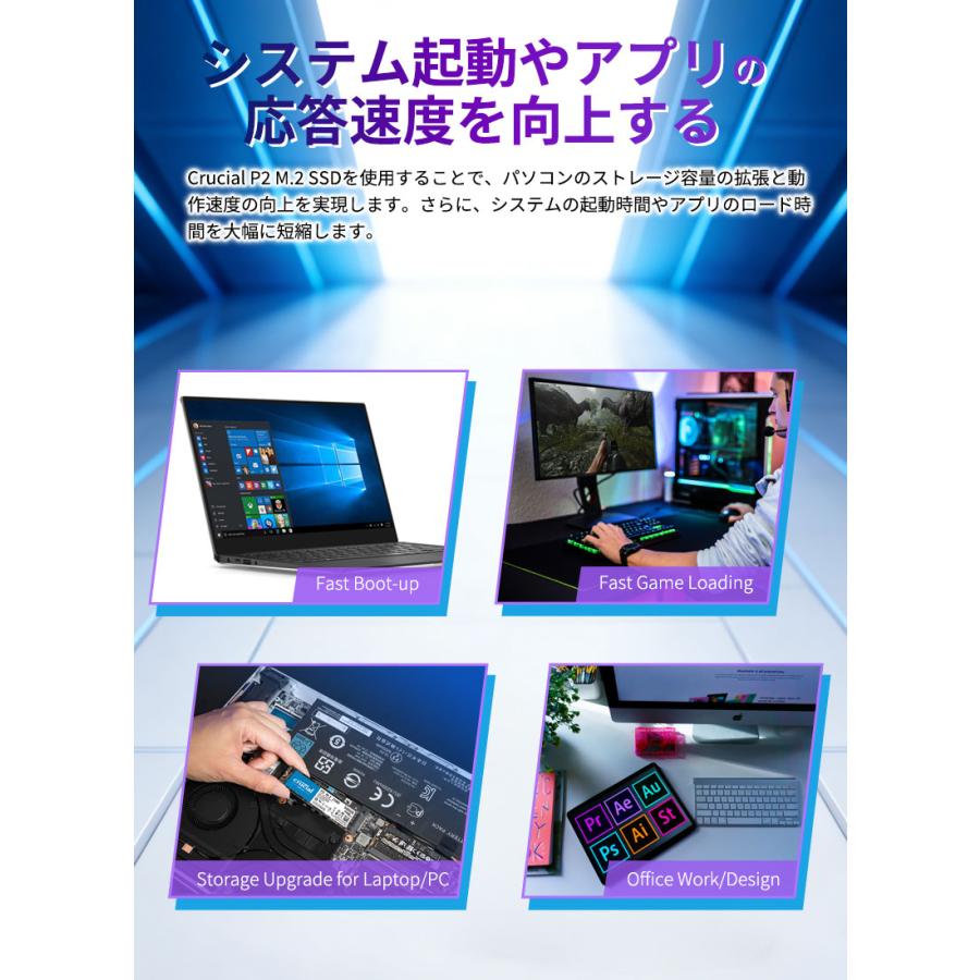 crucial（クルーシャル） ポイント2倍 Crucial P2 500GB PCIe M.2 2280