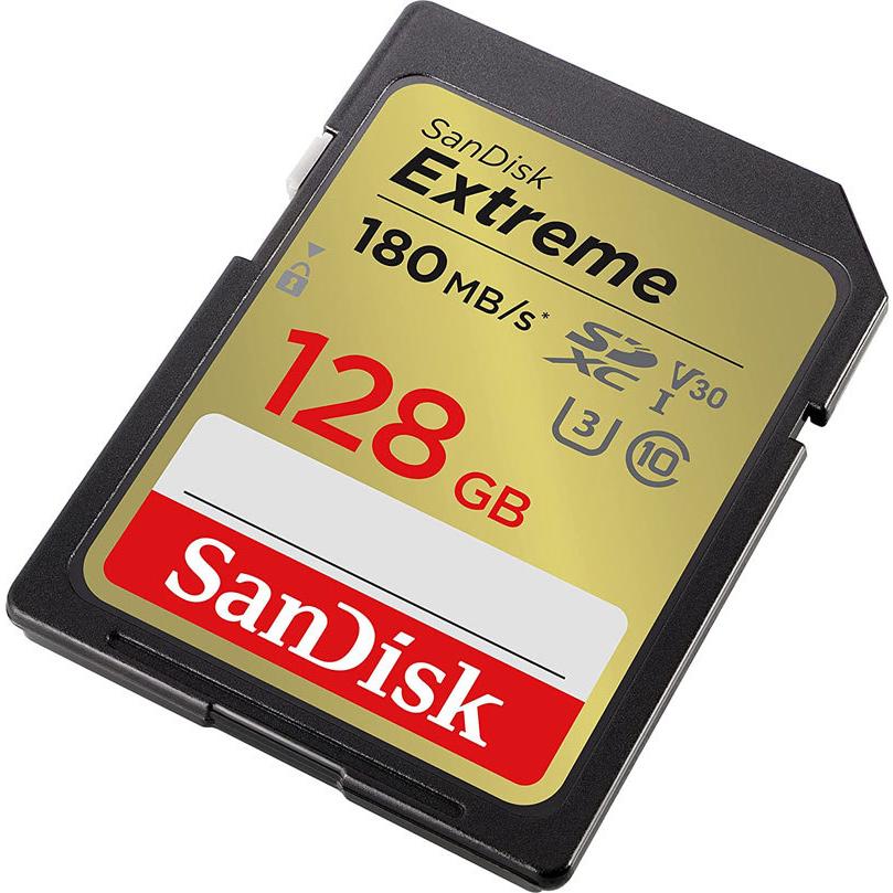 SanDisk Extreme SDXCカード 128GB UHS-I U3 V30 R:180MB/s W:90MB/s 4K対応 SDSDXVA-128G-GNCIN 海外パッケージ品 ゆうパケット送料無料｜spd-shop｜02