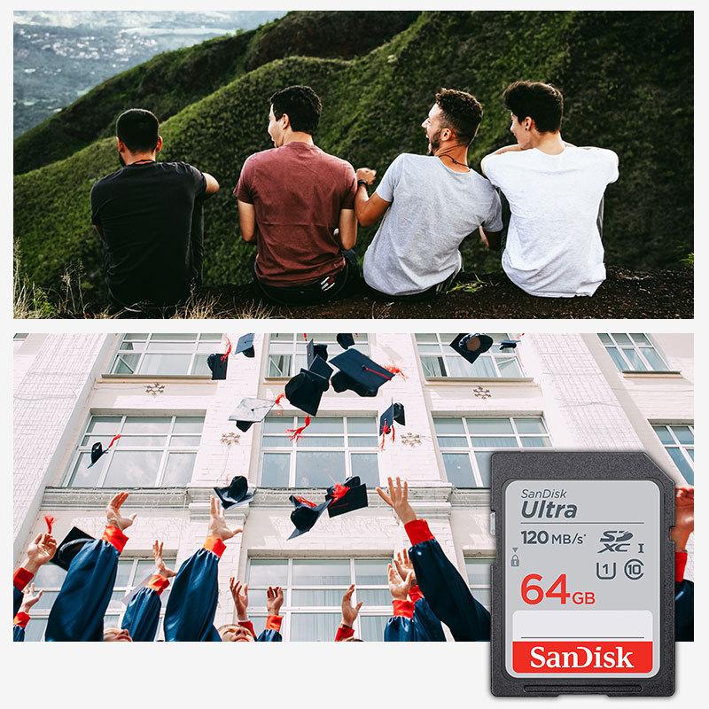 64GB SDXCカード SDカード SanDisk サンディスク Ultra CLASS10 UHS-I R:120MB/s 海外パッケージ ゆうパケット送料無料｜spd-shop｜10