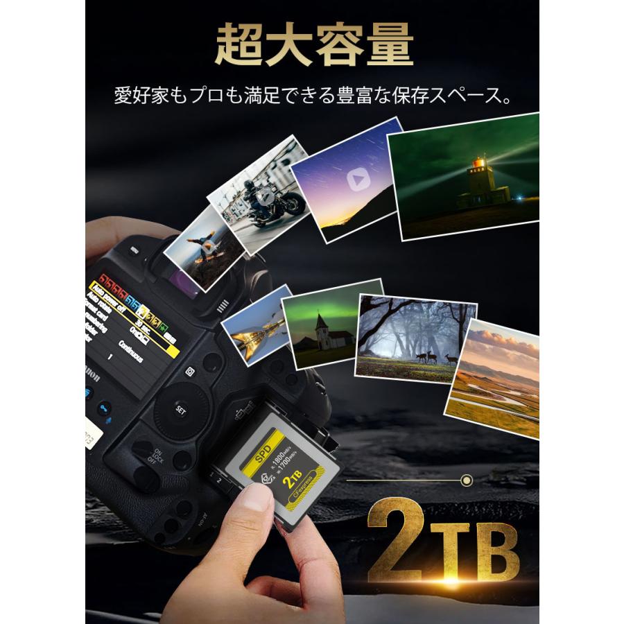 SPD ポイント2倍 SPD CFexpress Type B メモリーカード 2TB R:1800MB/s
