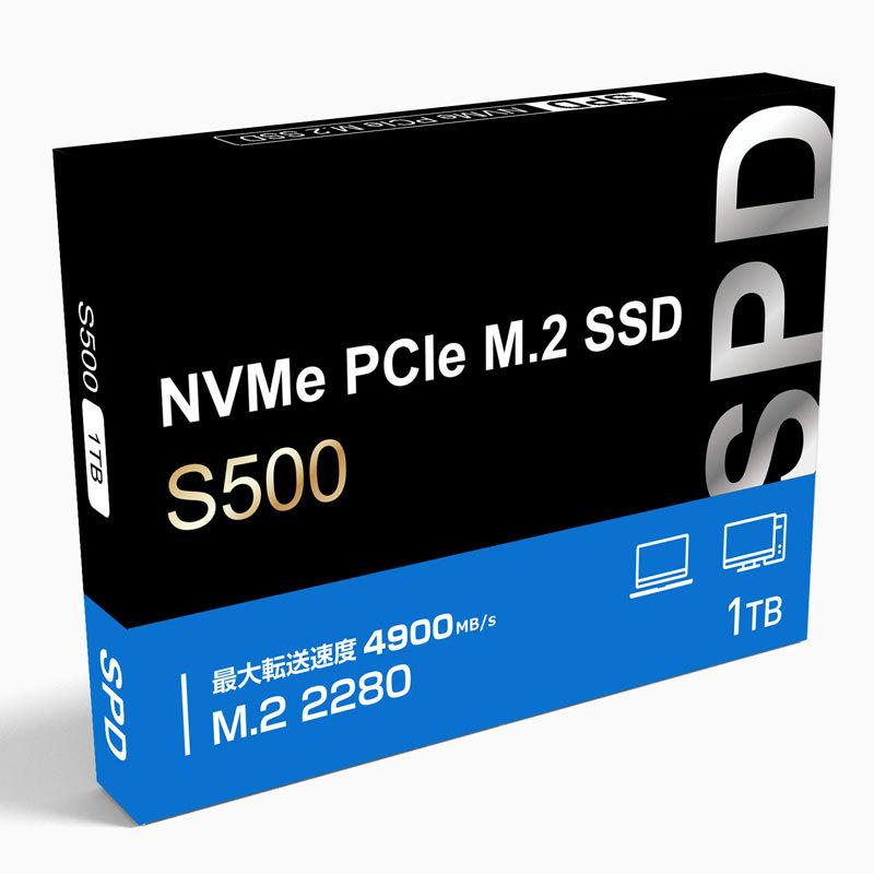 SPD ポイント5倍 SPD SSD 1TB【3D NAND TLC】M.2 NVMe PCIe Gen4x4 R