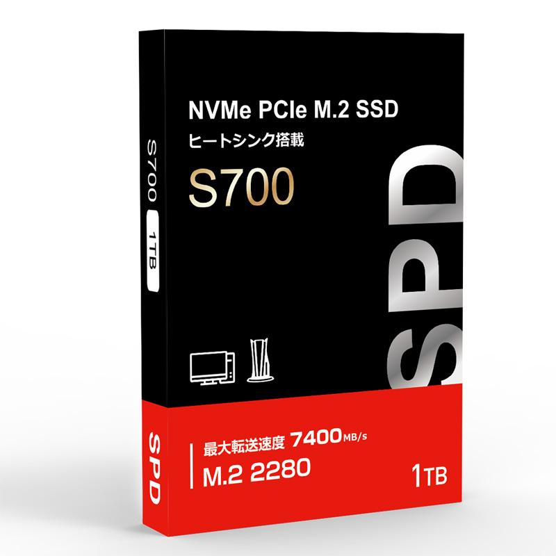 SPD SSD 1TB 3D NAND TLC ヒートシンク搭載 M.2 2280 PCIe SPD SSD 1TB 3D NAND TLC ヒートシンク搭載 M.2 2280 PCIe