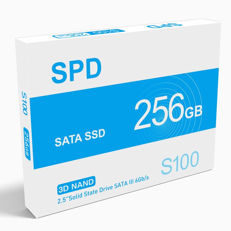 SPD SSD 256GB SATAIII R:550MB/s W:500MB/s 内蔵2.5インチ 7mm 3D NAND TLC  堅牢・軽量アルミ製筐体 S100-NC256 3年保証 翌日配達送料無料 :SPDSSD256G-S100:spdshop 通販  