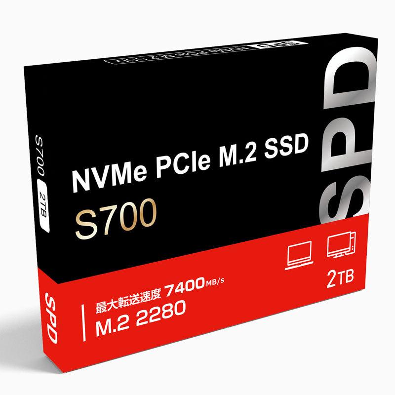 SPD SSD 2TB【3D NAND TLC 】M.2 2280 PCIe Gen4x4 NVMe R SPD SSD 2TB【3D NAND TLC 】M.2 2280 PCIe Gen4x4 NVMe R