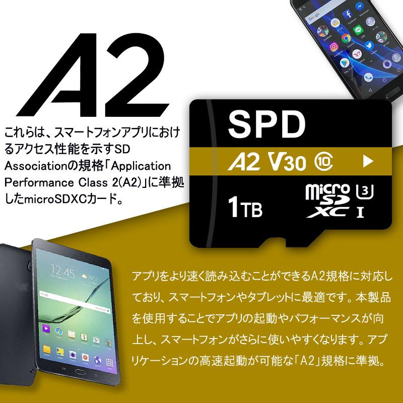 SPD ポイント2倍 microSDXC 1TB UHS-I U3 V30 4K動画録画 A2 R