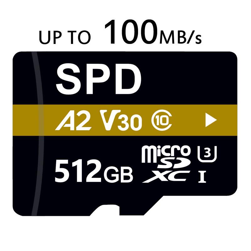 SPD microSDXC 512GB R:100MB/s W:80MB/s CLASS10 UHS-I U3 V30 SPD microSDXC 512GB R:100MB/s W:80MB/s CLASS10 UHS-I U3 V30