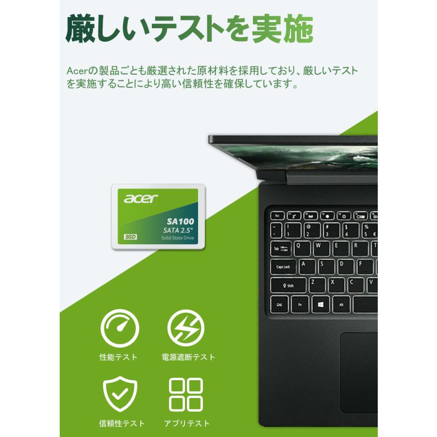 acer（エイサー） Acer SSD 480GB 3D NAND採用 SATAIII 6Gb/s R:560MB