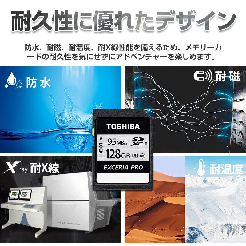 TOSHIBA EXCERIA 128GB CompactFlashカード TOSHIBA SDXC カード 128GB 東芝 class10 EXCERIA PRO UHS-I U3