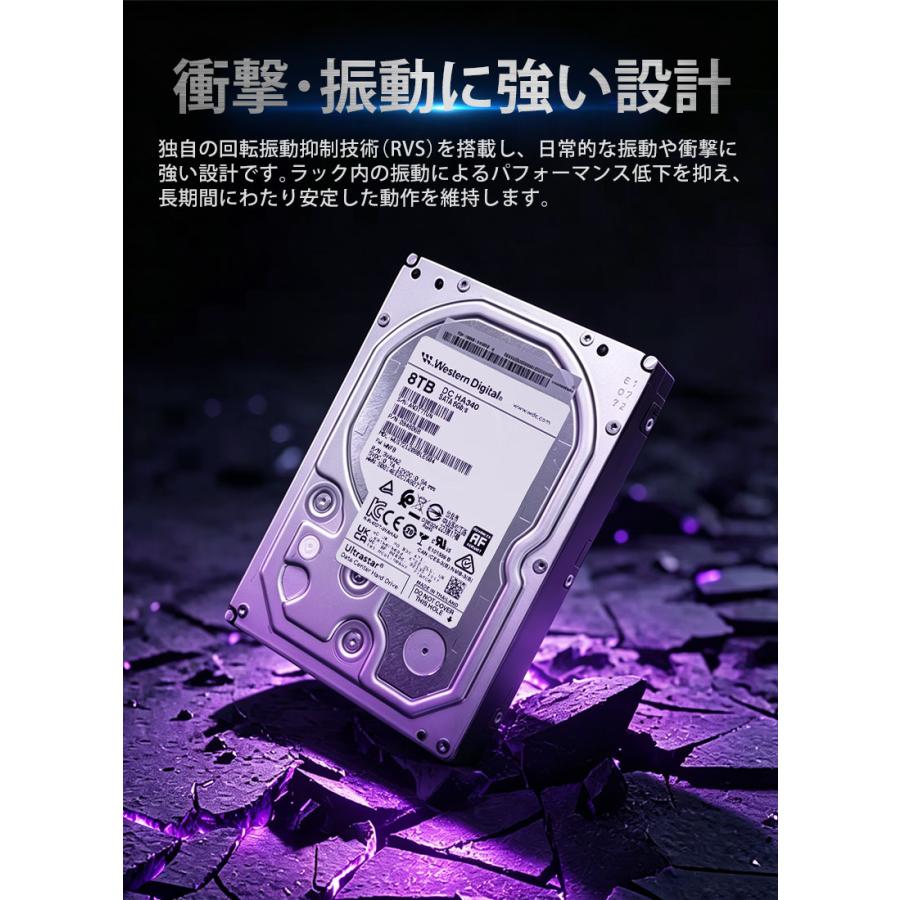 Western Digital Ultrastar DC HA340 データセンター用HDD 8TB 3.5
