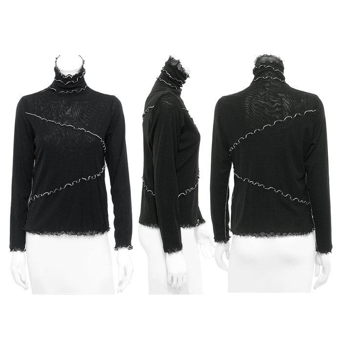 SPECCHIO タートルネック 2枚重ね カットソー トップス レディース  