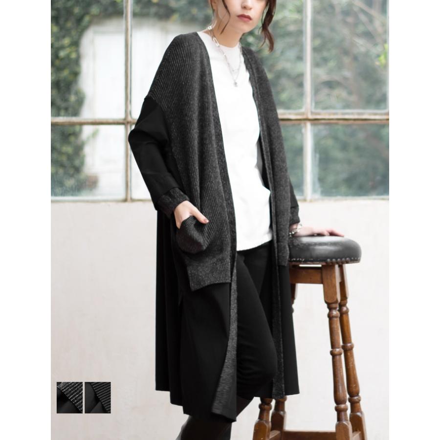 SPECCHIO ノーカラー ロングジャケット シャトルプリーツ 切替 S SPECCHIO ノーカラー ロングジャケット シャトルプリーツ 切替 S