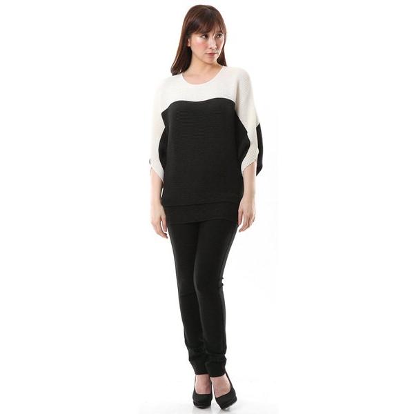 SPECCHIO（スペッチオ） シャトルプリーツ バイカラー チュニック