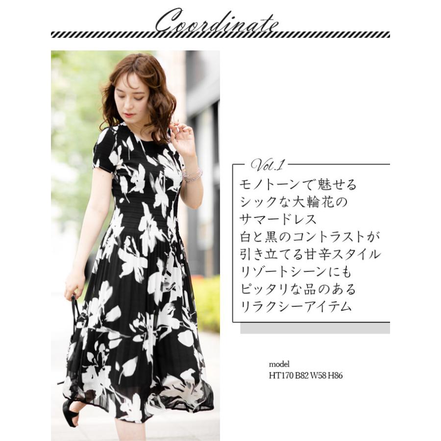 SPECCHIO 公式店 スペッチオ シフォン ロングワンピース 半袖