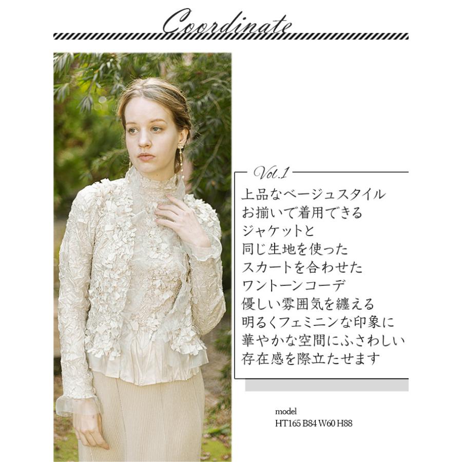 SPECCHIO（スペッチオ） 公式店 Gプリーツ ブラウス フォーマル ノー 