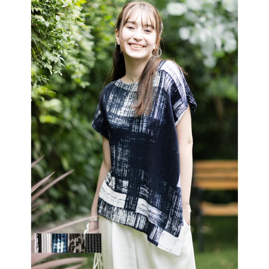 SPECCHIO（スペッチオ） 公式店 半袖 アシンメトリー シャツ