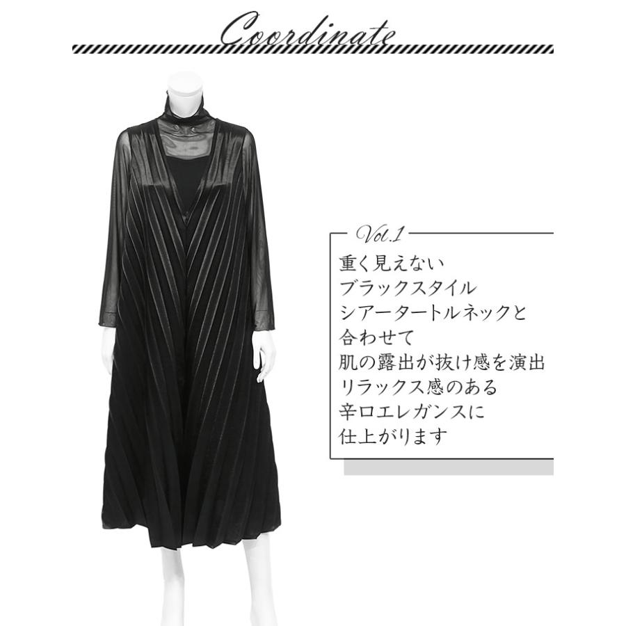美品 スペッチオ✨Aラインドレス フリーサイズ 黒 ロング丈 プリーツ 伸縮 SPECCHIO（スペッチオ） 公式店 プリーツ ジャンスカ レディース v