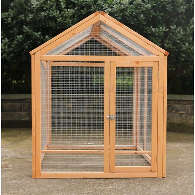 日本製即発送 の透明なドア 別荘 飼育ケージ 小動物 鳥用品 ペット 大型インコ用 鳥かご パーツ類 天然杉材 鳥かご 木製 鶏 鴨 うさぎ 屋外 野外 庭用 転倒防止 安定性抜群 組立式 防腐材 Cw 021 スペシャルチャンスストア 絶品 の