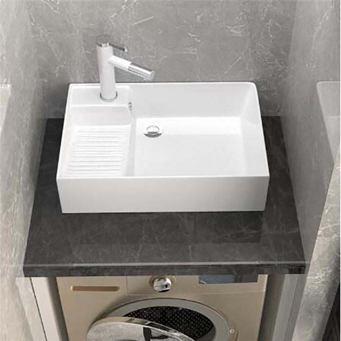 家庭用 洗面ボウル 磁器 洗面ボール 手洗い鉢 手洗器 おしゃれ 置き型 洗面所 トイレ 小型洗面所 浴室洗面台用 四角形 多機能 Xmt 48 スペシャルチャンスストア 通販 Yahoo ショッピング