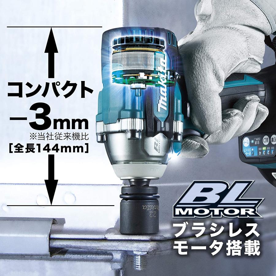 マキタ インパクトレンチ TW300dz 充電式 充電器 DC18RF付き BL1860B 18V 6.0Ah makita  バッテリー ソケット別売｜speciality｜05