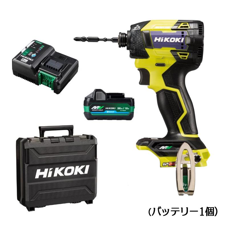 HiKOKI ハイコーキ WH36DD スパイダーイエロー 黄 バッテリ1個