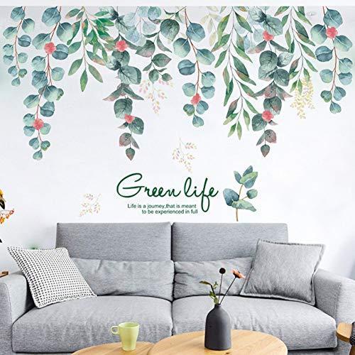 新到着 Green 子供 リビングルーム 壁装飾 ウォールアート フレッシュグリーン植物 つる壁ステッカー 吊るし木 ウォールデカール 熱帯の葉 Life ウォールステッカー Www Theopengate Org Il