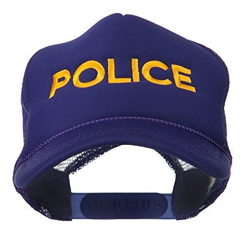 【予約】 ユース警察刺繍Foamメッシュバックキャップ???パープル カラー: 並行輸入 パープル 帽子、キャップ