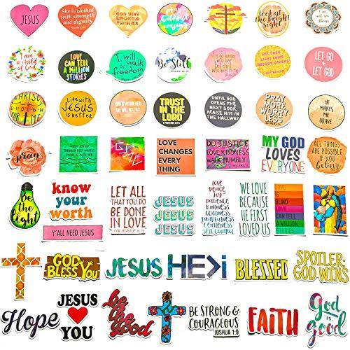 お1人様1点限り 100枚 イエス キリスト教のステッカー 宗教的な聖書ノートパソコン信仰ステッカー キリ ウォーターボトル用 デカールステッカー 十字架の知恵の言葉 シール Www Sustentec Com Br