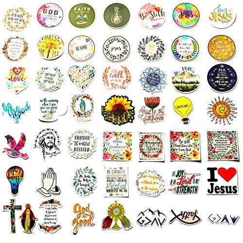 お1人様1点限り 100枚 イエス キリスト教のステッカー 宗教的な聖書ノートパソコン信仰ステッカー キリ ウォーターボトル用 デカールステッカー 十字架の知恵の言葉 シール Www Sustentec Com Br
