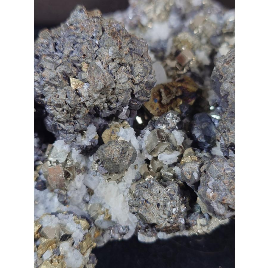 SPHALERITE(閃亜鉛鉱 黄鉄鉱)青森県尾太鉱山23003 : ラピス - 通販