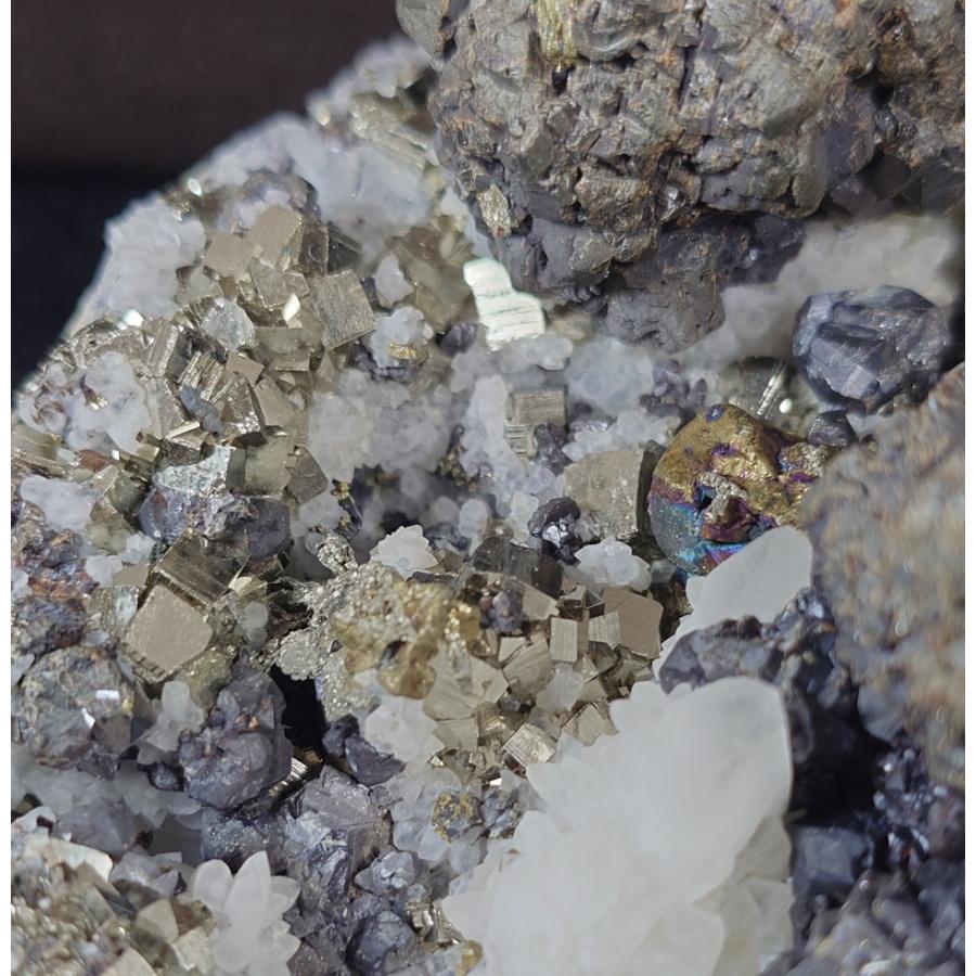 SPHALERITE(閃亜鉛鉱 黄鉄鉱)青森県尾太鉱山23003 : ラピス - 通販