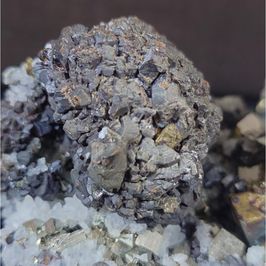 SPHALERITE(閃亜鉛鉱 黄鉄鉱)青森県尾太鉱山23003 : ラピス - 通販