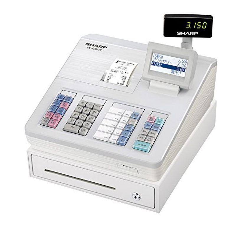 ☆SHARP☆XE-A207Wレジ シャープ 電子レジスター ホワイト系 XE-A207W