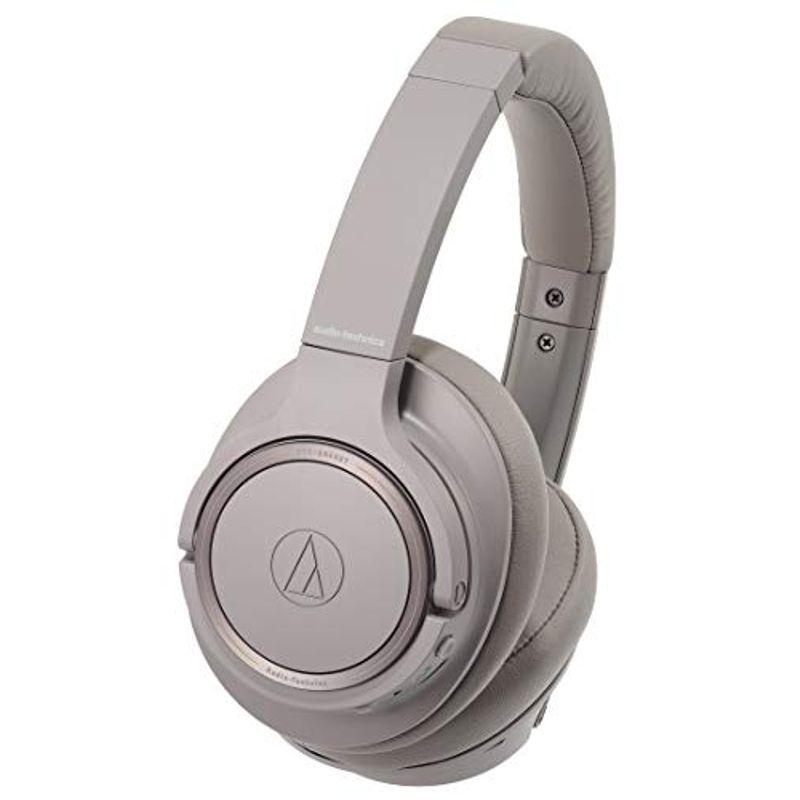 audio-technica SoundReality ノイズキャンセリングワイヤレスヘッドホン Bluetooth マイク付 ブラウン A