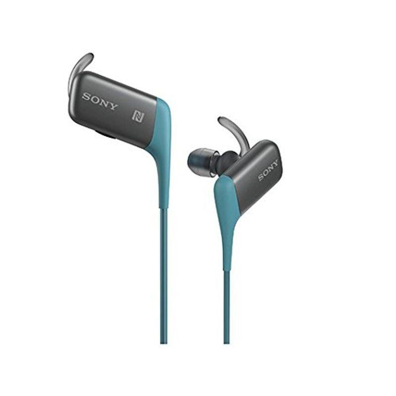 SONY スポーツ向けワイヤレスイヤホン 防滴仕様 Bluetooth対応 マイク付 ブルー MDR-AS600BT/L