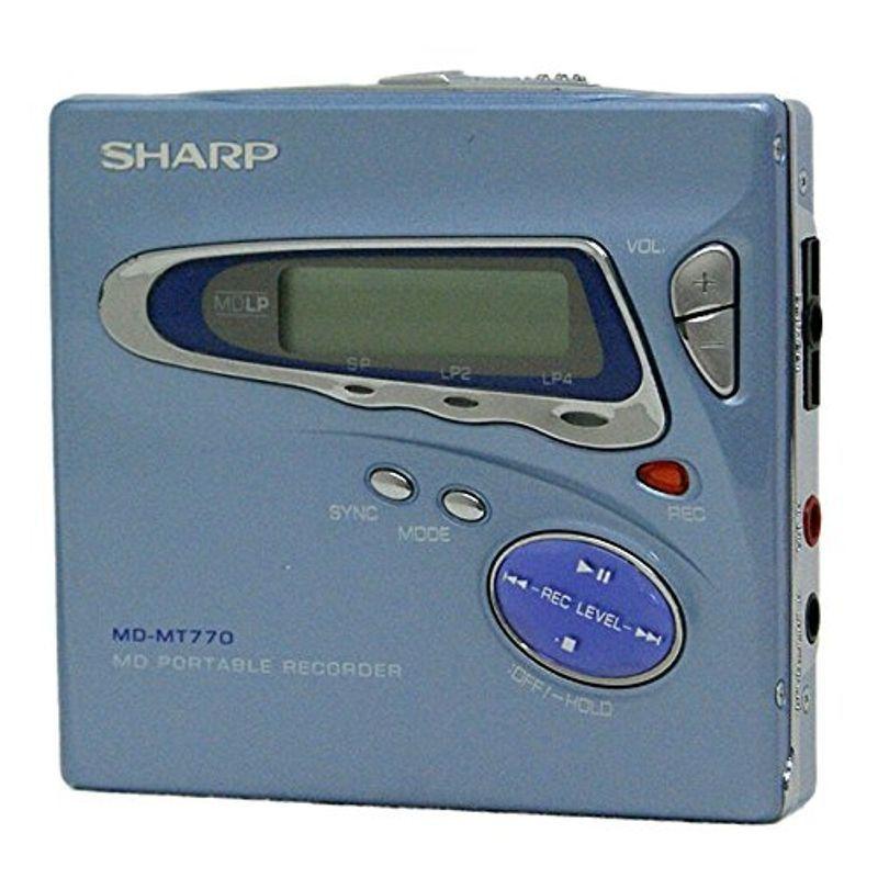 SHARP シャープ MD-MT770-A ブルー ポータブルMDレコーダー（録音再生