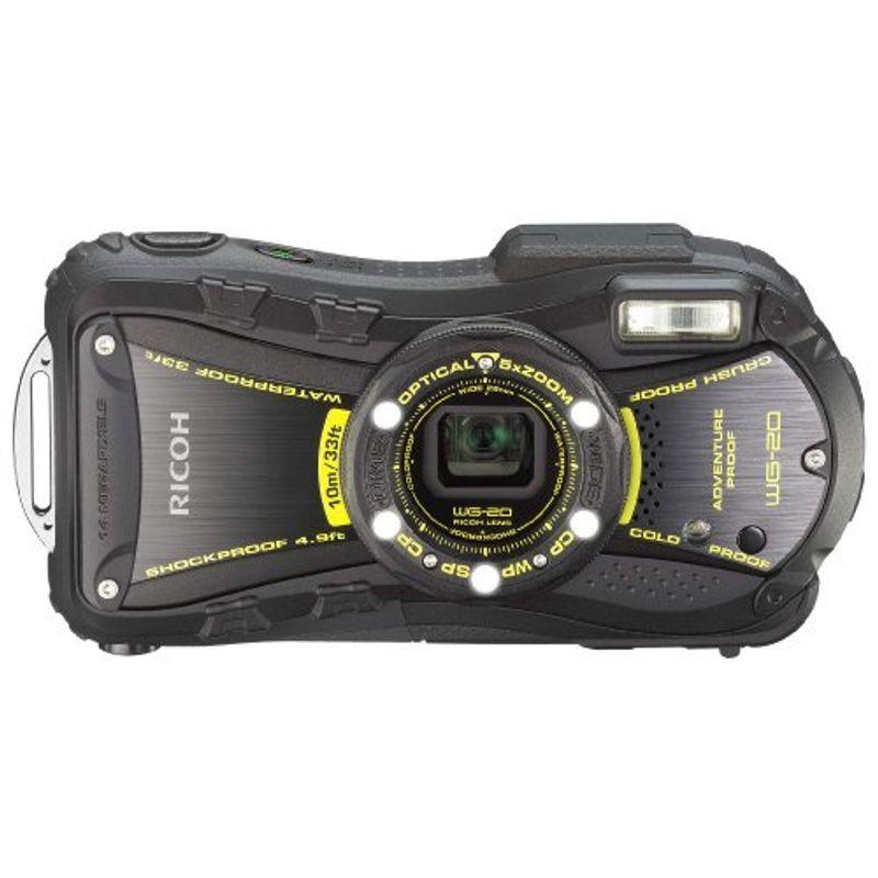 注目ブランド RICOH 防水デジタルカメラ WG-20 ブラック 防水10m耐