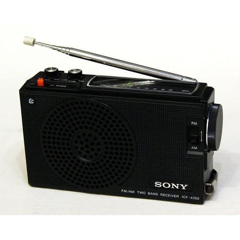 品質満点！SONY ソニー ICF-4350 2バンドラジオ ビンテージ アンティーク ヴィンテージ レトロ FM AM ミニコンポ、ラジカセ 