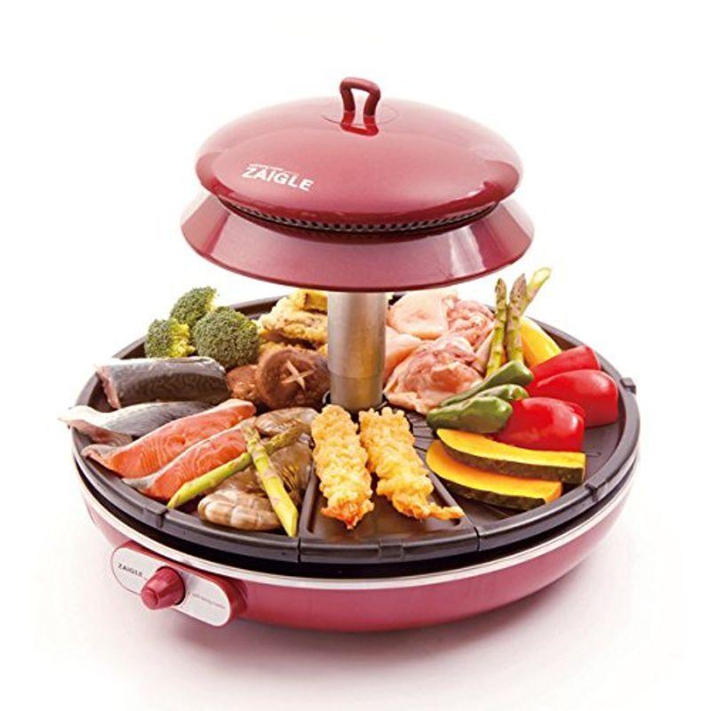 ZAIGLE ZAIGLE Party 無煙ロースター ZG-KJ2011 レッド ZAIGLE 無煙