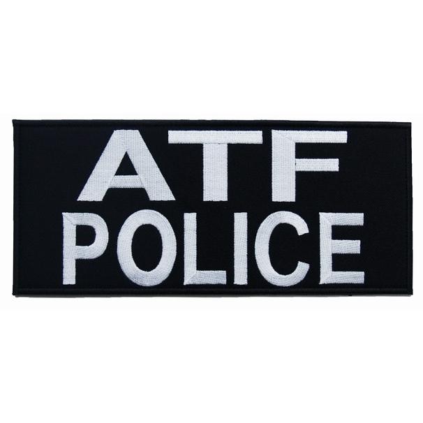 ATFポリス ATF POLICEバッジパネルパッチ ブラック : SPECTRE SIGNS GEAR