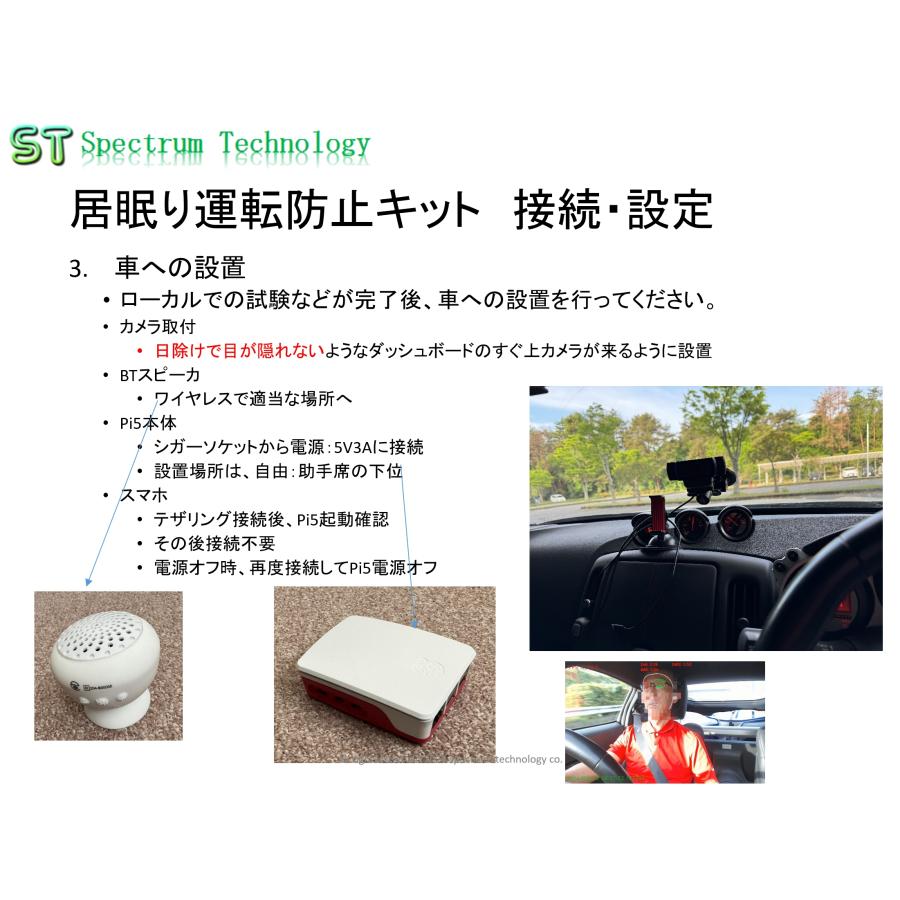 RaspberryPi5とMediapipeを使った居眠り運転防止キット |  | 05