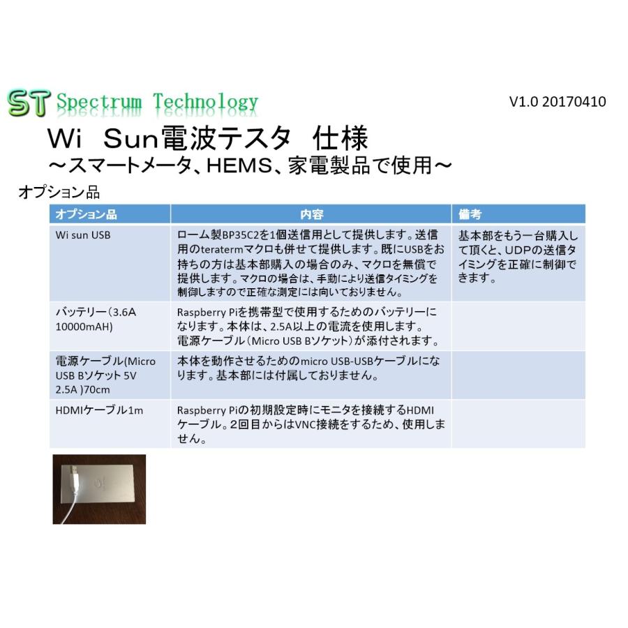 スマートメータで使用するwi Sun向け電波テスター基本部 ９２０ｍｈｚ帯 Wisun Tester Ba スペクトラムテクノロジ ヤフー店 通販 Yahoo ショッピング