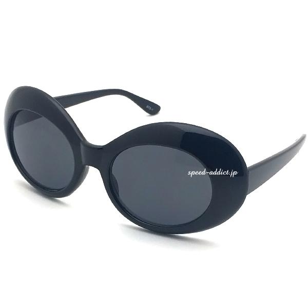 70's DESIGN OVAL SUNGLASS BLACK × SMOKE/黒nirvanaニルヴァーナ